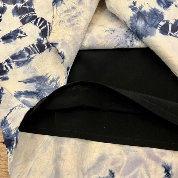 ALEXANDER WANG Lambskin Tie-Dye leather Top Size 4 - Picture 9 of 10